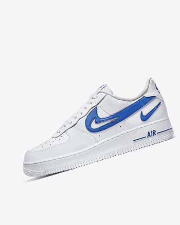 Nike Air Force 1 '07 Blancos Azul Rey | MX 4927